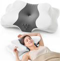 Dissa Cervical Neck Pillow for Side Sleepers Ergonomic Contour Memory Foam Pillow with Adjustable Orthopedic Neck Support for - Gift for Ch…