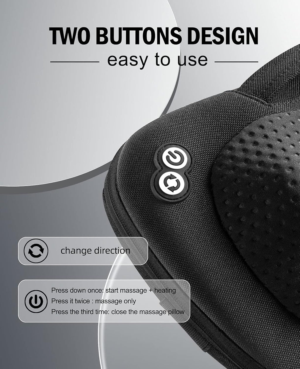 VIKTOR JURGEN Back Massager Neck Massager with Heat, Massage Pillow Gifts for Mothers Day & Fathers Day, Electric Shiatsu Shoulder…