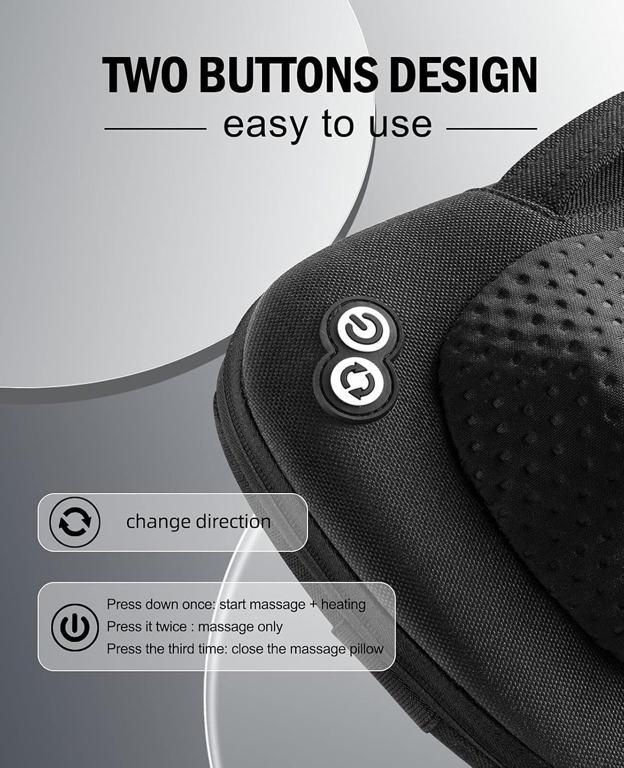 VIKTOR JURGEN Back Massager Neck Massager with Heat, Massage Pillow Gifts for Mothers Day & Fathers Day, Electric Shiatsu Shoulder…