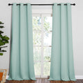 NICETOWN Patio Glass Door Panels - Blackout Curtains for Bedroom/Living Room, Privacy Panel Drapes for Dining and Guest Room (Aqua, 42…
