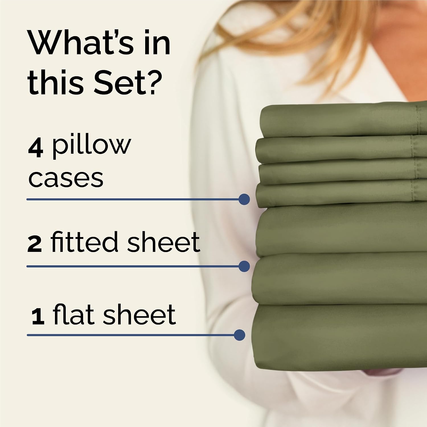 Split King 7 Piece Sheet Set - Comfy, Breathable & Cooling - Soft Hotel Luxury Bedding for Women, Men, Kids, Teens & Children - 1 Flat &…