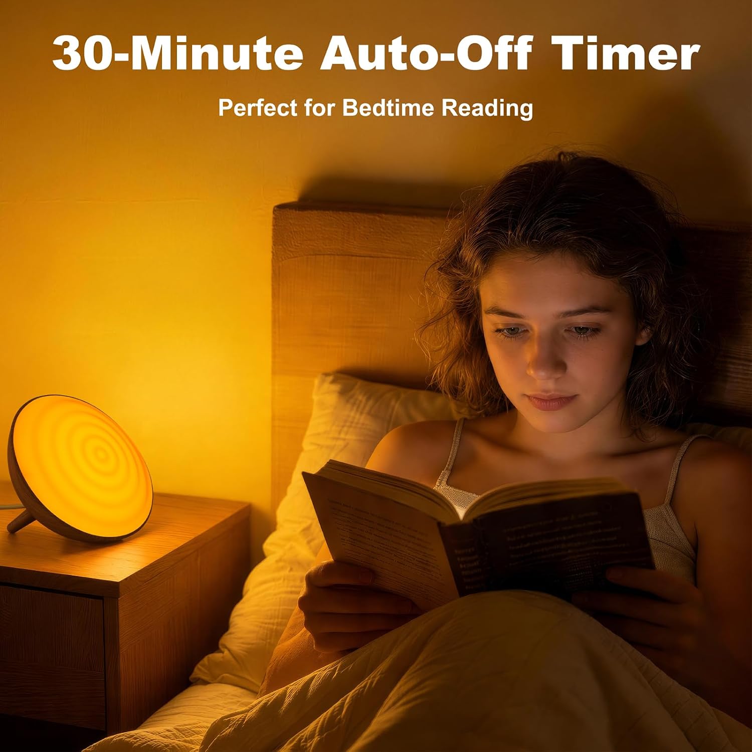 BOHON Red Light Night Light with Timer, 3 Color Modes 10 Brightness Dimmer Red Light Reading Light, 660nm Red Night Lights for Sleep…