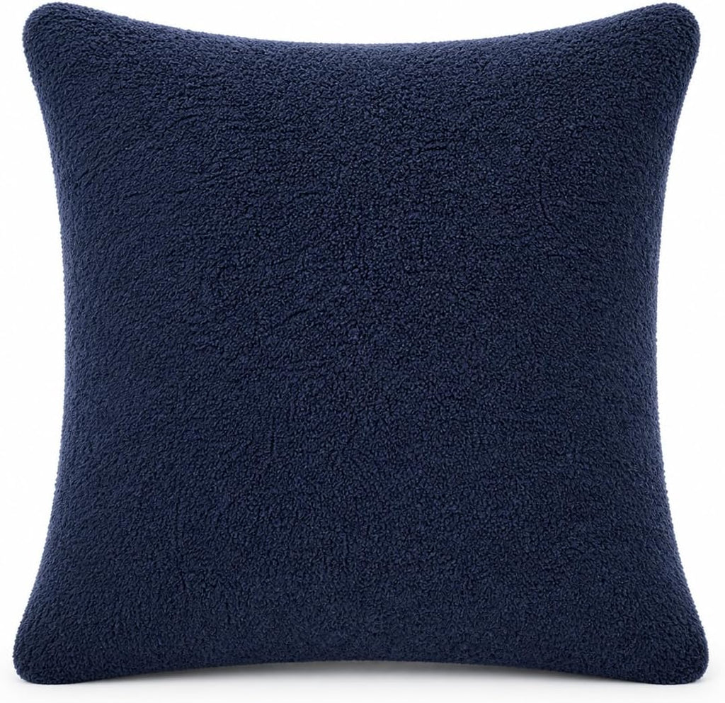 Reafort Sherpa Euro Sham Pillow Cover 26x26 Inch, Ultra Soft Plush Fluffy Decorative Throw Pillow Case with Hidden Zipper, Cozy Cushion…