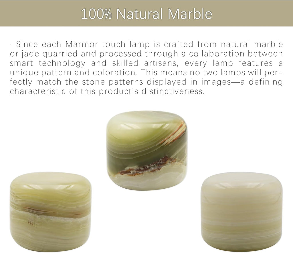 Marmor Marble Lamp Table Lamp Unique Stone Lamp Touch Lamp Pat Lamp Type-C 3 Way Bedside Lamps Ambient Light Bedroom Night Stands Small Nig…