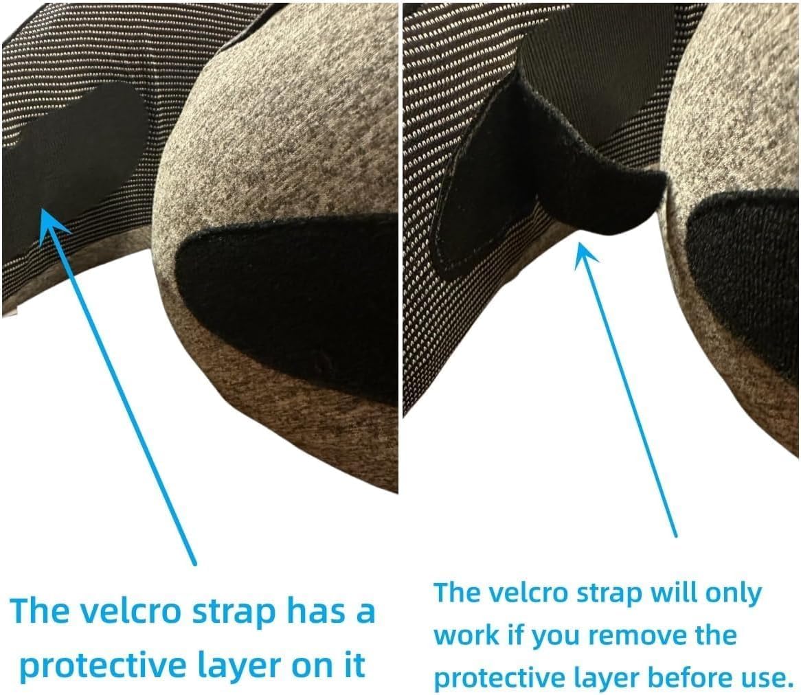 Weershun Travel Pillow for Airplanes, 2026 Memory Foam Neck Pillow with Chin Wrap for Traveling, Suitable for Airplanes, Offices and Cars (…