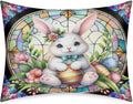 Easter Egg Bunny Satin Pillowcase for Hair and Skin Soft Silk Pillow Cases with Envelope Closure Cooling Pillow Case Slip 15.99 Pillow…