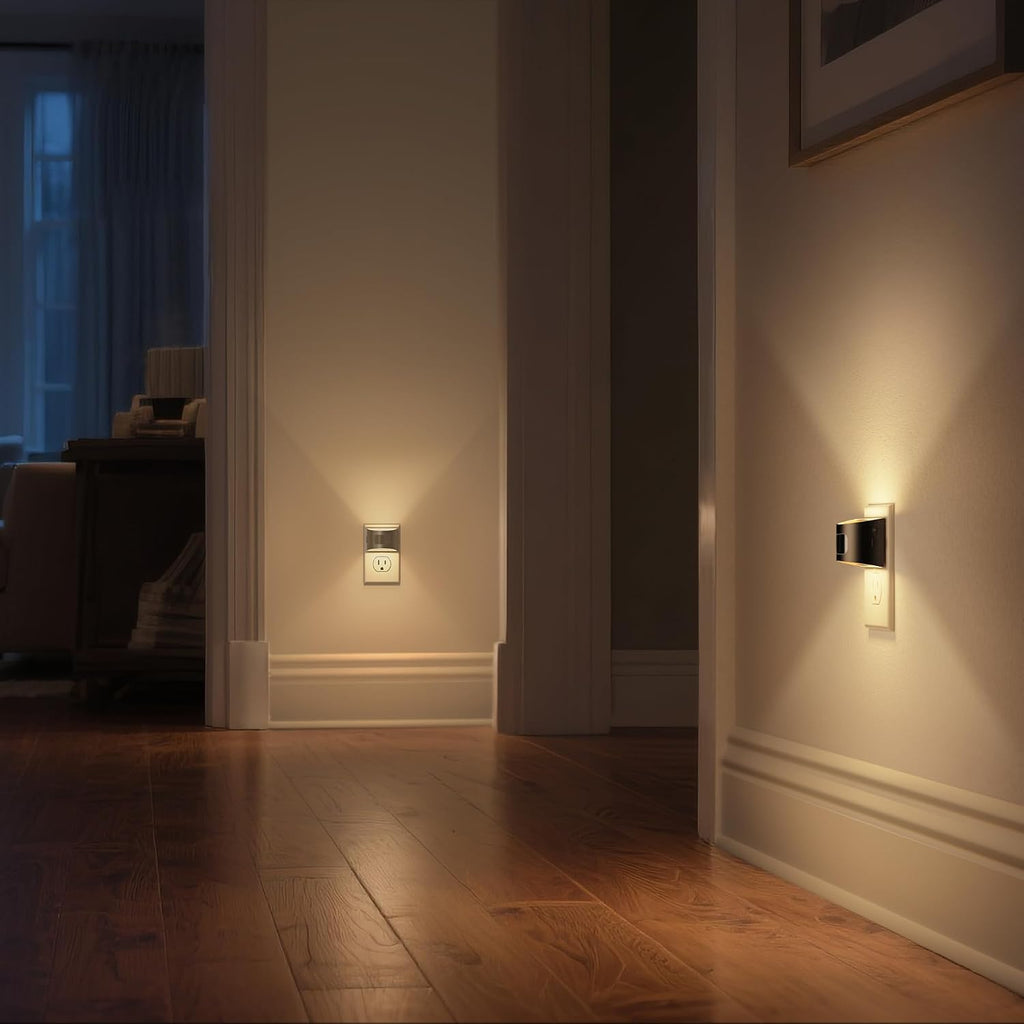 DORESshop LED Night Light[2 Pack], Night Lights Plug into Wall, 3 Mode Plug in Night Light with Motion Sensor, Dusk to Dawn Sensor…