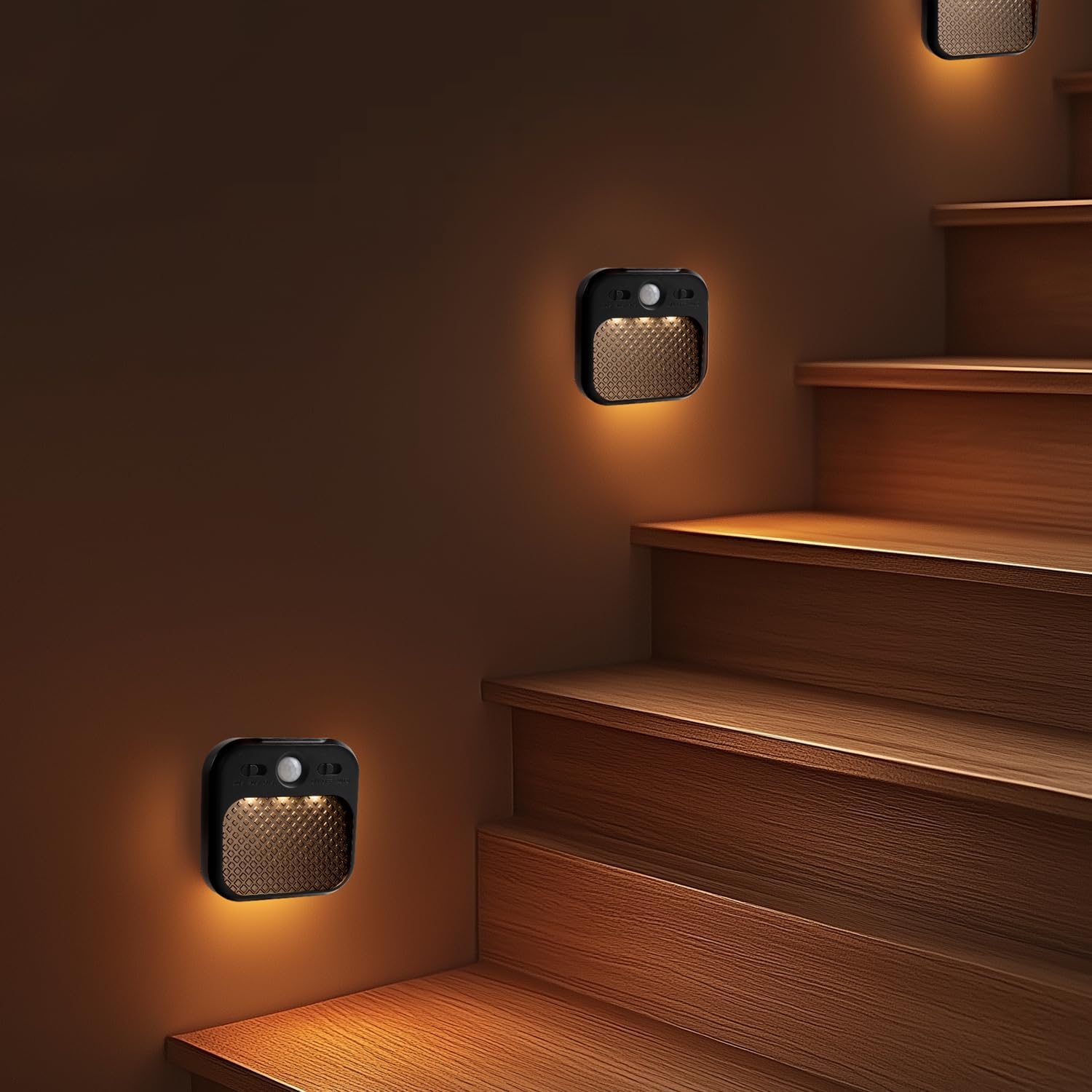 Motion Sensor Night Light Black, Rechargeable Magnetic Night Light with 3 Color Temperatures & Stepless Dimming, Timer Function, Soft…