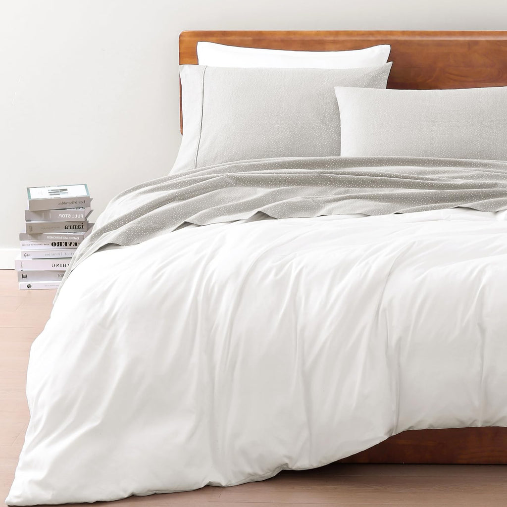 LaneLinen LANE LINEN Sustainably Produced 100% Organic Cotton Twin Bed Sheet Set, Soft & Breathable Naturally Cool Temperature Regulating T…