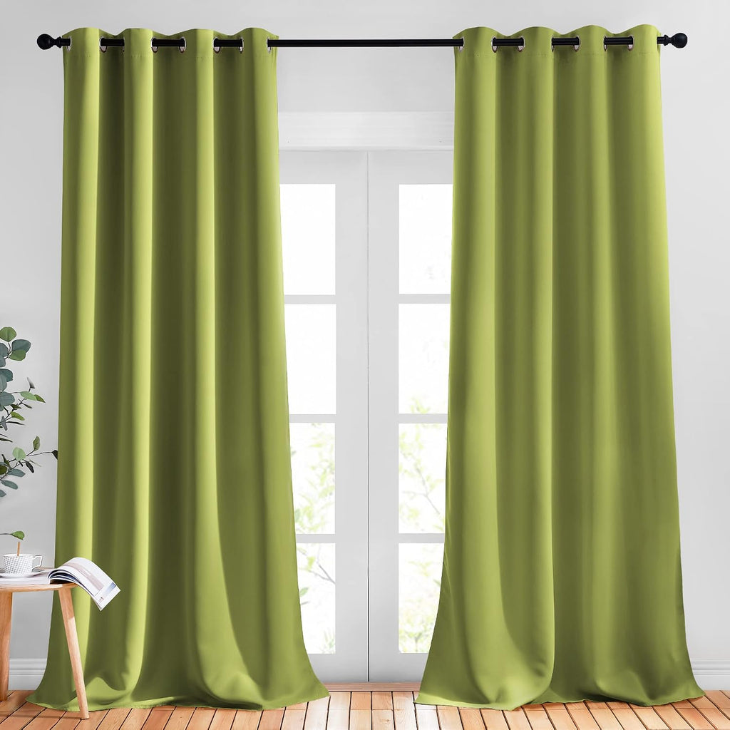 Nicetown Bedroom Sunlight Block Curtains - Triple Weave Microfiber Grommet Top Thermal Insulated Solid Light Blinds Panels/Drapes for Kid's…
