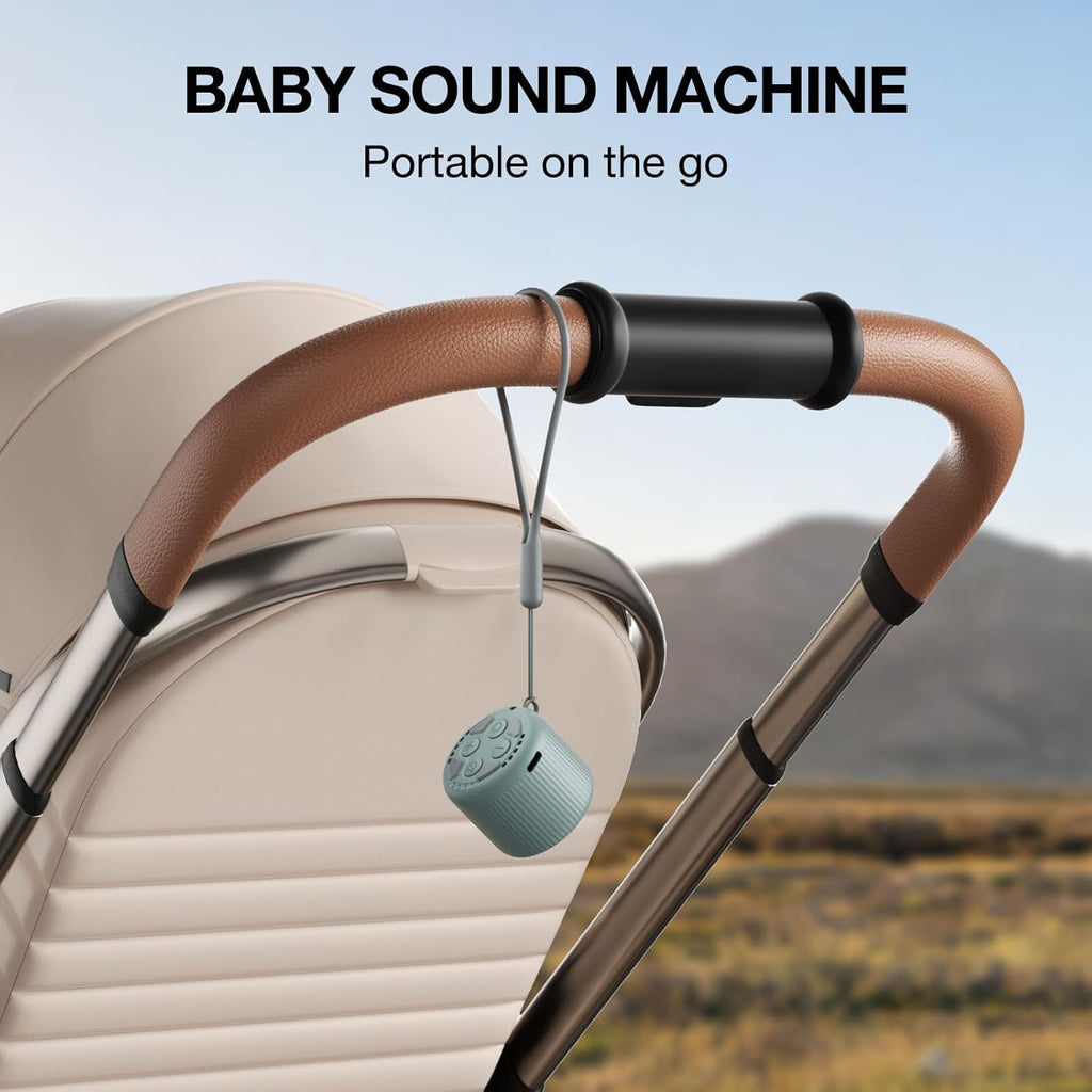 White Noise Machine Baby Portable Sound Machine, LEICEX Travel Sound Machine,15 Non-Looping Sound Timer and Memory Play, Mini White Noise…