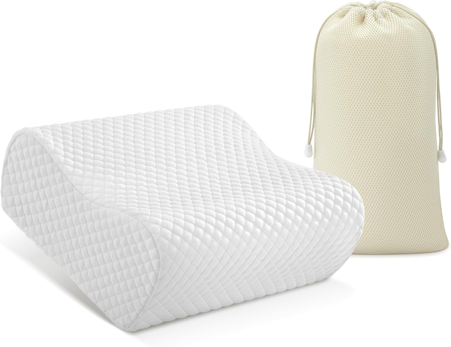 Amaeromax AM AEROMAX Travel Contour Memory Foam Pillow, Cervical Pillow for Neck, Neck Orthopedic Sleeping Pillows for Side, Back and Stom…