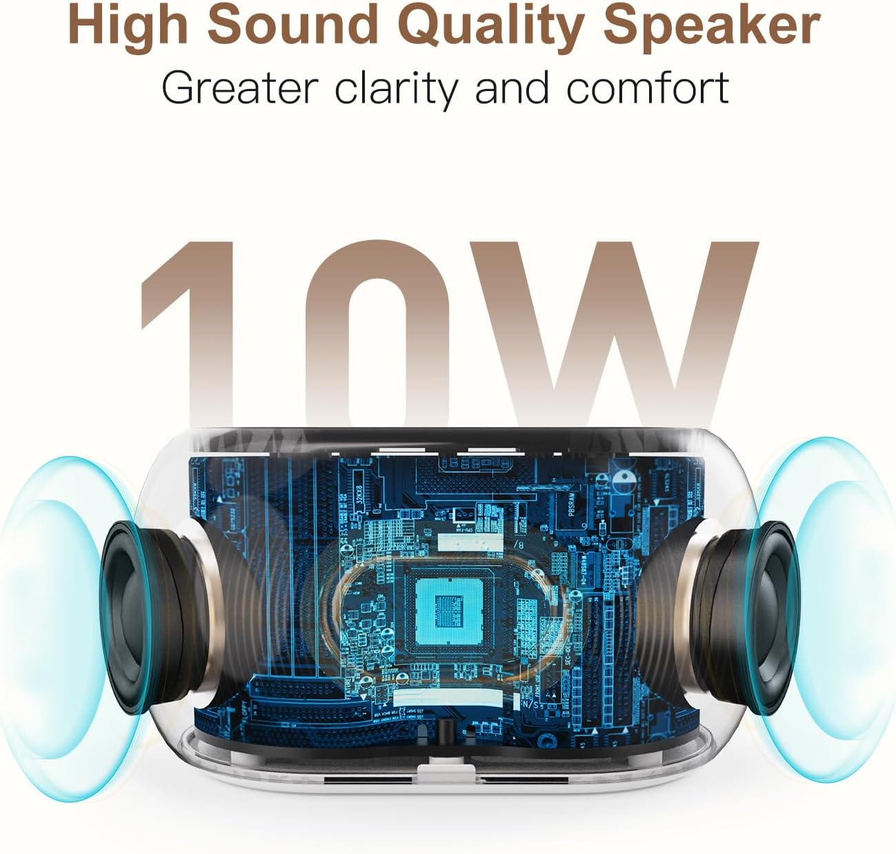 ANJANK White Noise Sound Machine Alarm Clock with Bluetooth Speaker, 21 Relaxing Sounds, 7 Night Lights,0-100% Dimmer/Sleep…