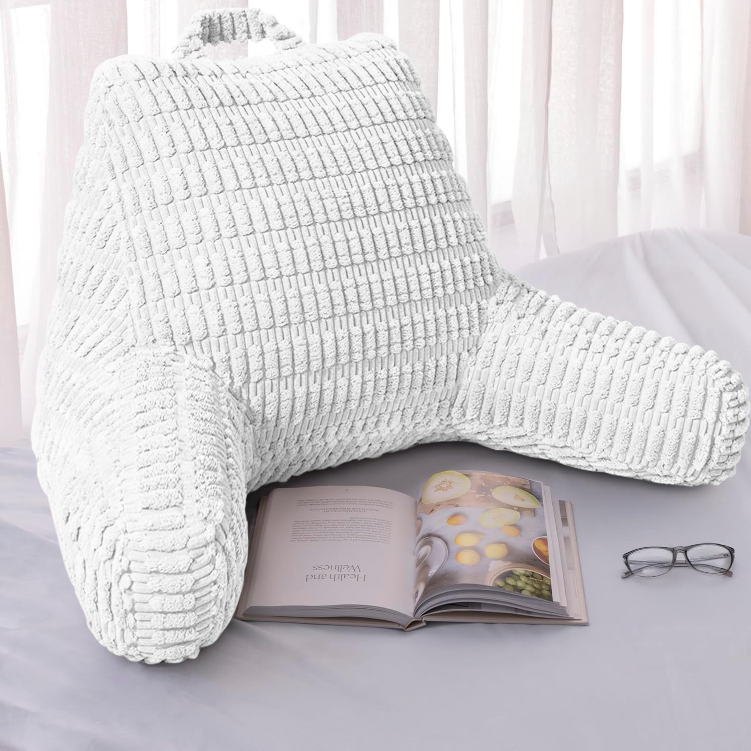 Reading Pillows for Sitting in Bed Adult, Back Rest Pillow for Sitting in Bed and Chair, Back Support Chair Pillow for Couch Support for…