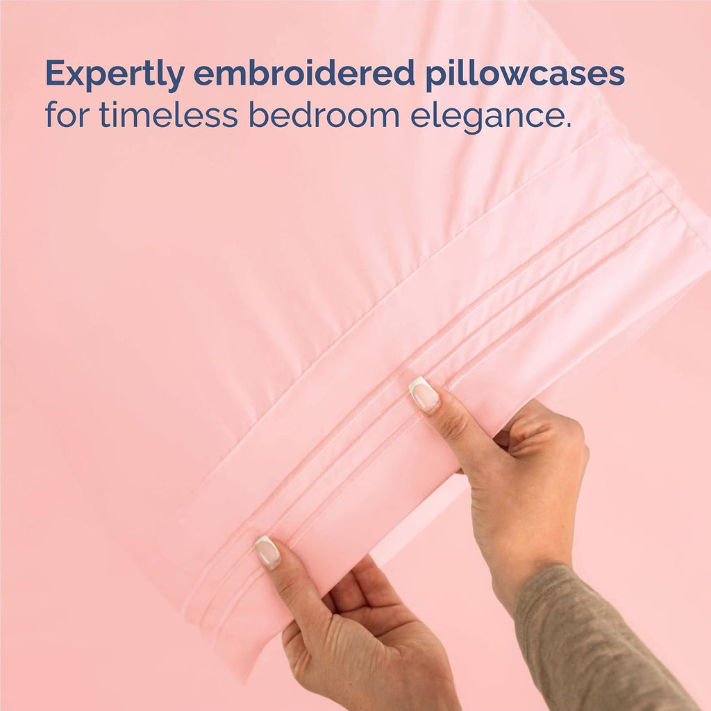 Split King Size 5 Piece Sheet Set - Comfy Breathable & Cooling Sheets - Hotel Luxury Bed Sheets for Women & Men - Deep Pockets, Easy-Fit…