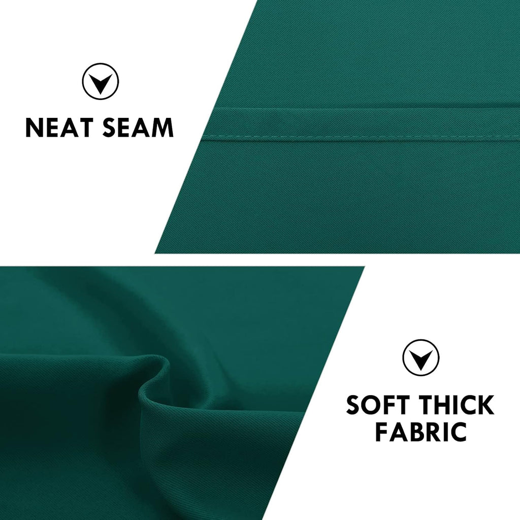 DWCN Blackout Curtains Thermal Insulated, Energy Saving & Noise Reducing Bedroom and Living Room Curtains, Hunter Green, W 42x L 63 Inch…