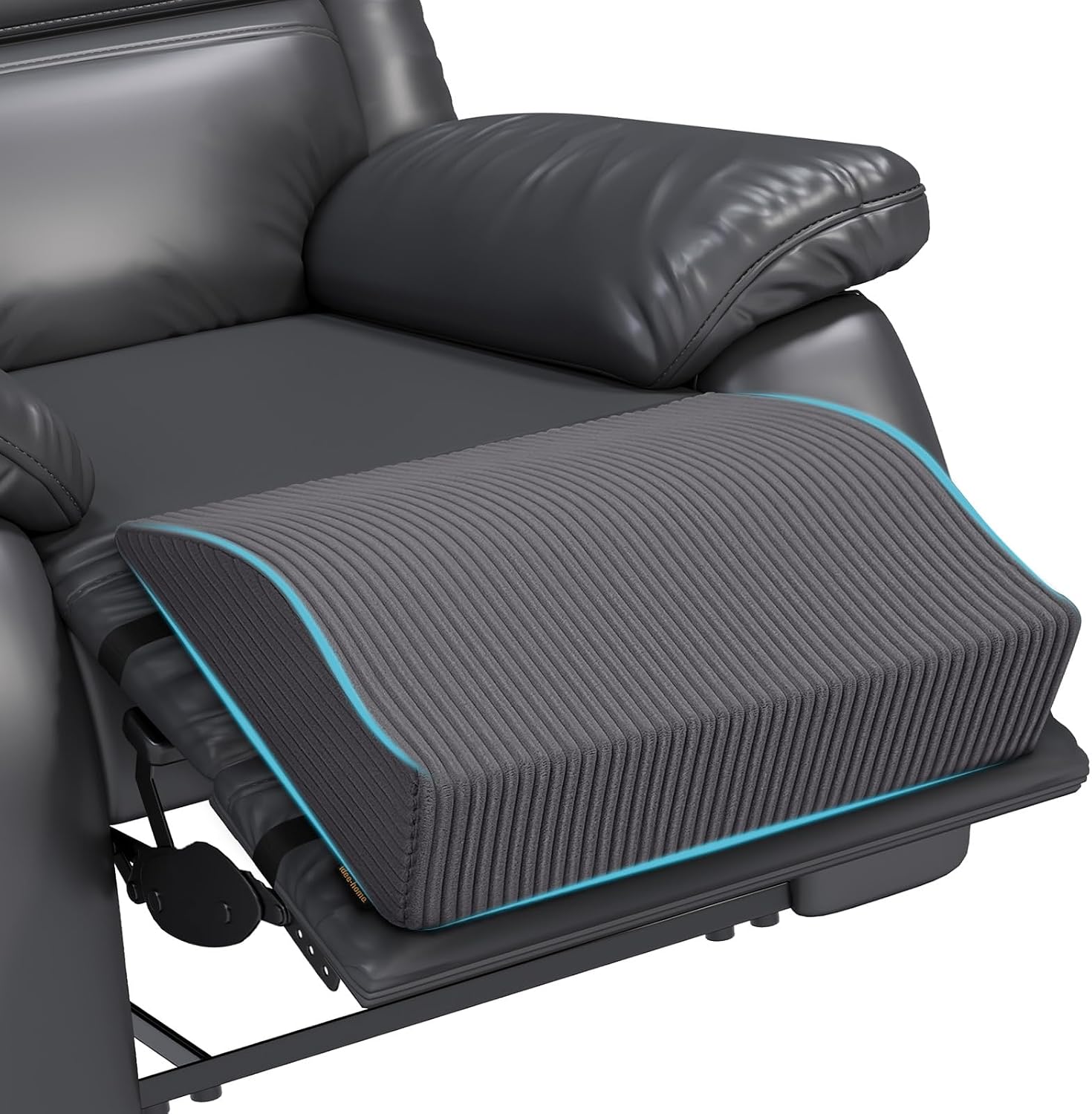 idee-home Recliner Leg Rest Cushion, Recliner Footrest Extender Pillow with Removable Corduroy Cover, Multi Purpose Ergonomic Foot Pillow…