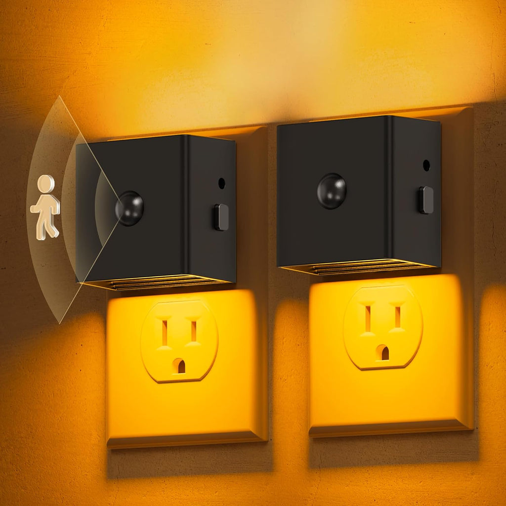 L LOHAS LED Motion Sensor Night Light, [2-Pack] Motion Activated Night Light, Motion Sensor and Dusk to Dawn Sensor, Brightness…