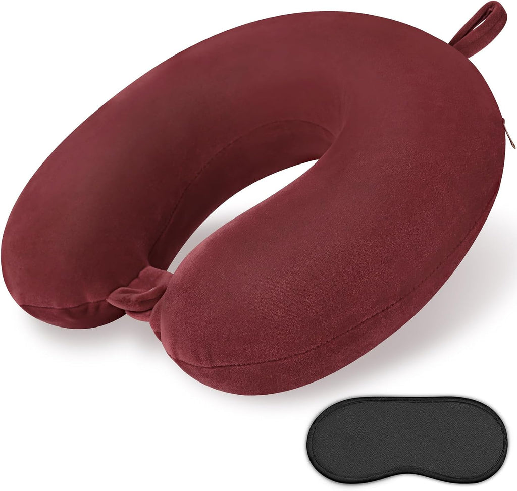 Gosider Travel Neck Pillow Memory Foam U Shape Neck Pillow for Travel Pillow Comfortable Head Neck Support Airplane Pillow for Traveling Ca…