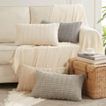 Fancy Homi 4 Packs Decorative Throw Pillow Covers for Living Room Couch Bed, Modern Farmhouse Boho Home Décor Accent Cushion Case, 24" x…
