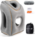 Sunany Travel Pillow, Upgraded Plane Pillow for Long Flights, Inflatable Neck Pillow Used for Airplanes, Cars, Buses, Trains, Office Napping…