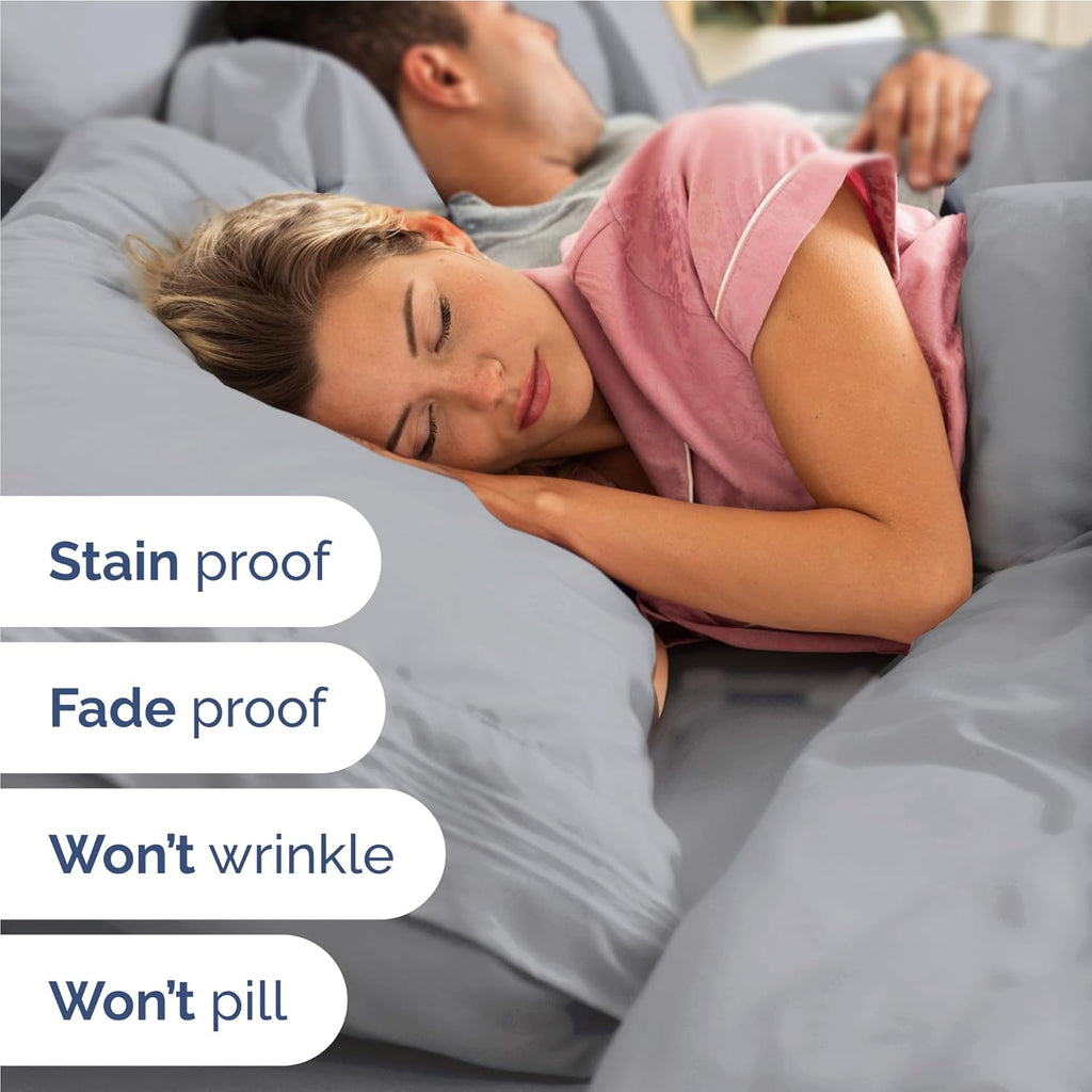 Full Size 4 Piece Sheet Set - Comfy Breathable & Cooling Sheets - Hotel Luxury Bed Sheets for Women and Men - Deep Pockets, Easy-Fit…