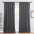 NICETOWN Blackout Curtain Panels for Window - Energy Efficient & Noise Reducing Thermal Insulated Rod Pocket Blackout Drapes/Draperies…