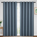Yakamok Blackout Curtains Room Darkening Thermal Insulated Window Panels, Solid Grommet Top Drapes for Bedroom/Living Room(70Wx84L, Stone…