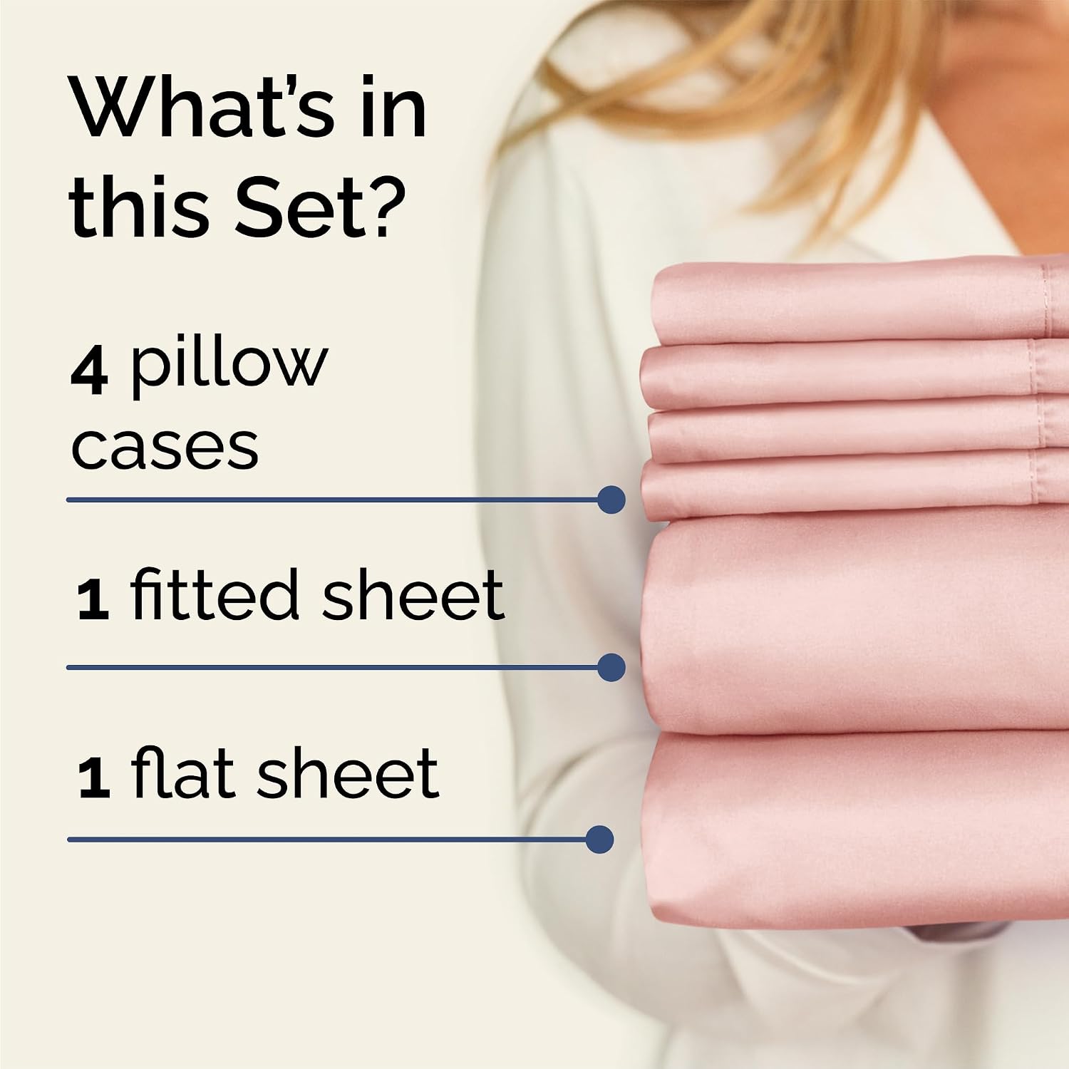 Queen 6 Piece Sheet Set - Comfy, Breathable & Cooling - Hotel Luxury Bedding for Women, Men, Kids, Teens & Children - 1 Flat & 1 Fitted…