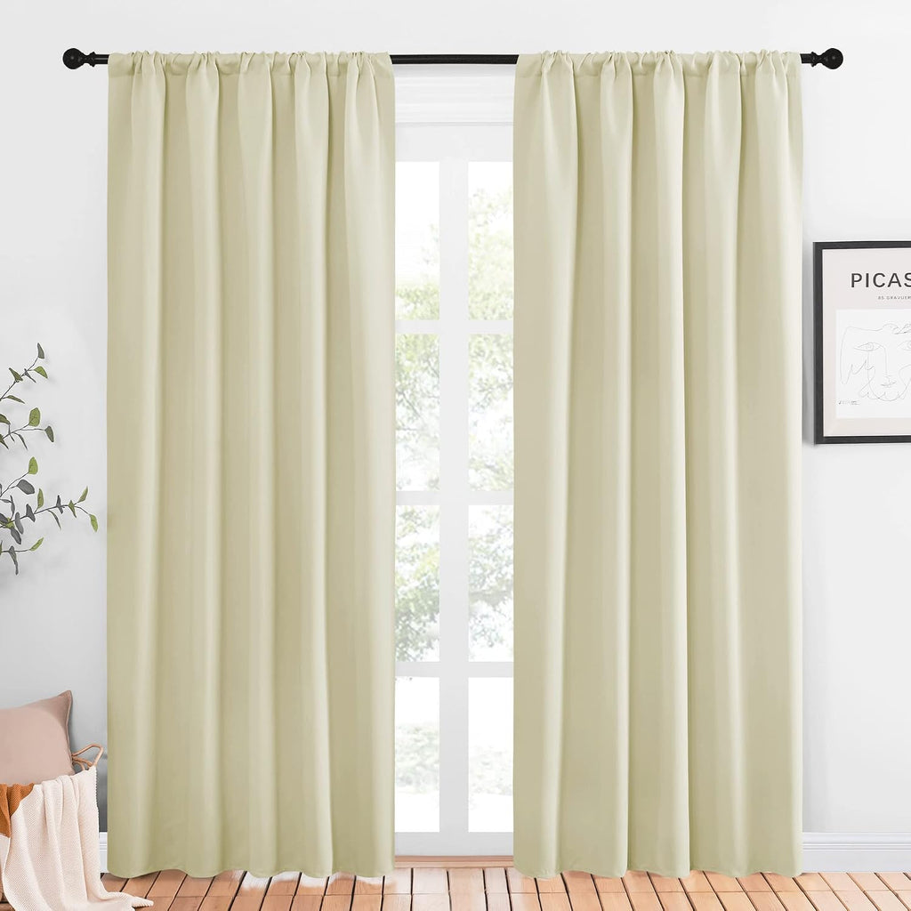 NICETOWN Room Darkening Curtains for Bedroom - Home Decoration Privacy Protection Thermal Insulated Solid Drapes/Draperies for Sliding…