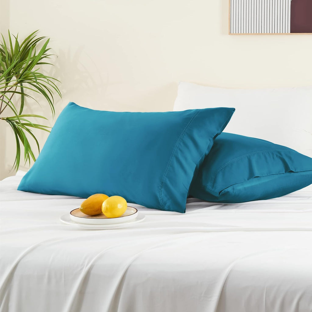 Bedelite Pillow Cases Queen Size Set of 2, Rayon Derived from Bamboo, Cooling Pillow Cases for Hot Sleepers & Night Sweats, Breathable and…