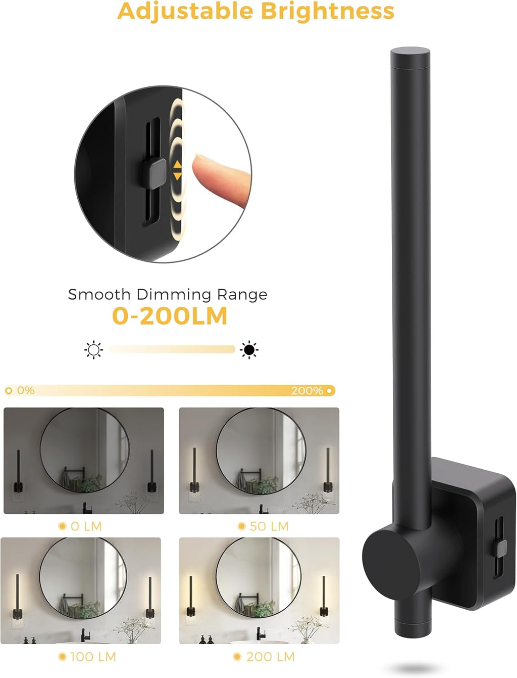 L LOHAS LED Night Light, Dimmable Night Lights Plug into Wall 0-200LM, Dusk to Dawn Sensor, 2W Bathroom Night Lights, Daylight 5000K…