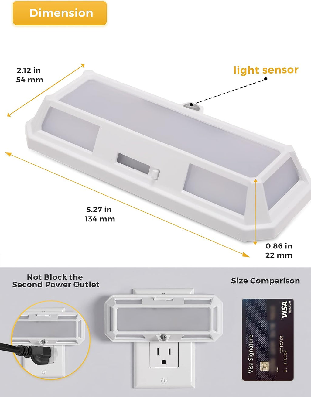 L LOHAS LED Super Bright Night Light, Night Lights Plug into Wall [2 Pack], 0-250LM LED Night Light with Light Sensor, 2W Dimmable…