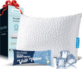 Qutool Cooling Pillow for Sleeping, CertiPUR-US Shredded Memory Foam Standard Pillow Set of 1, Cool Pillow for Hot Sleepers Adjustable Firm…