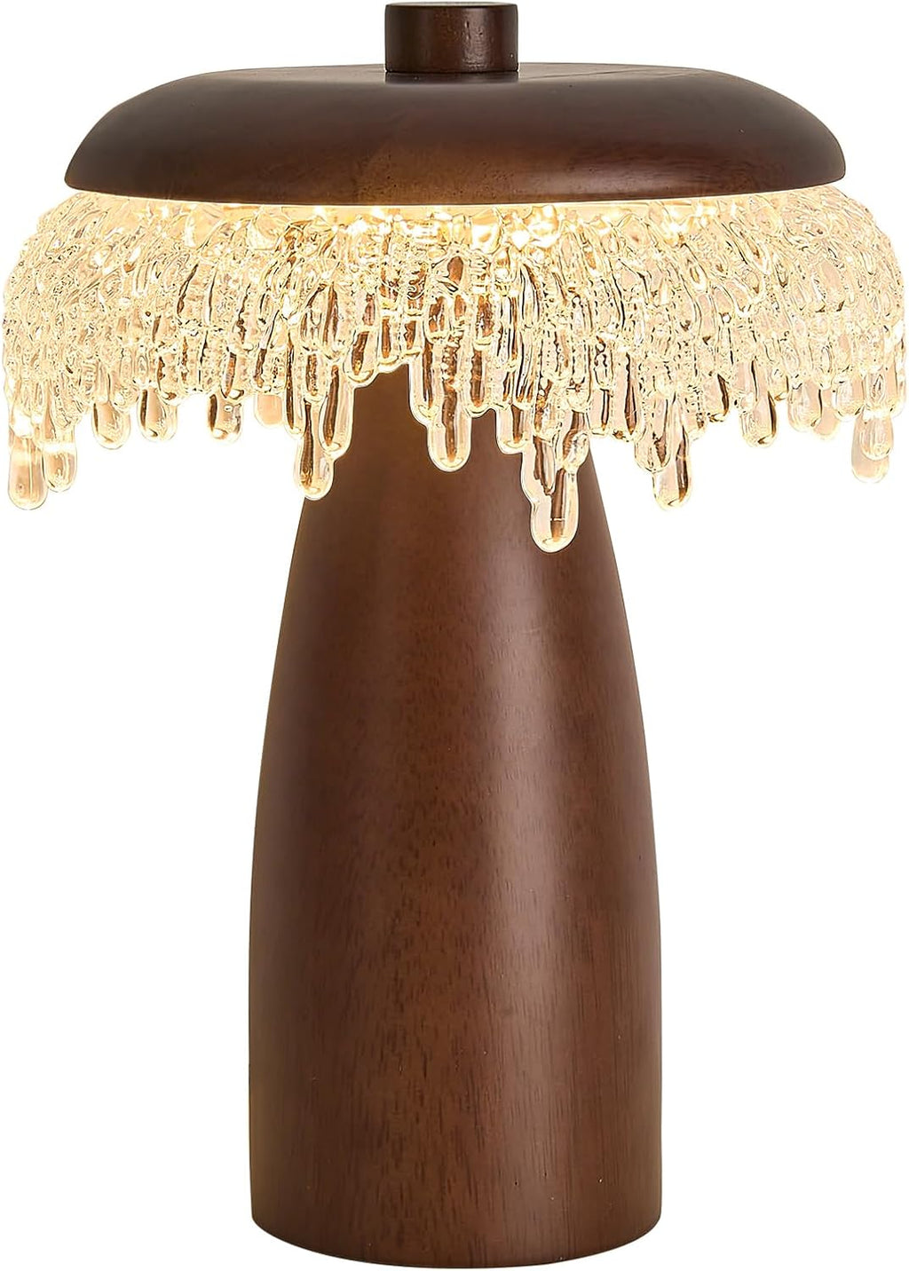 Wood LED Table Lamp,3 Color Temperature Table Lamps,12W Modern Table Lamp Plug-in Bedside Lamp for Bedroom, Nightstand, Living Room