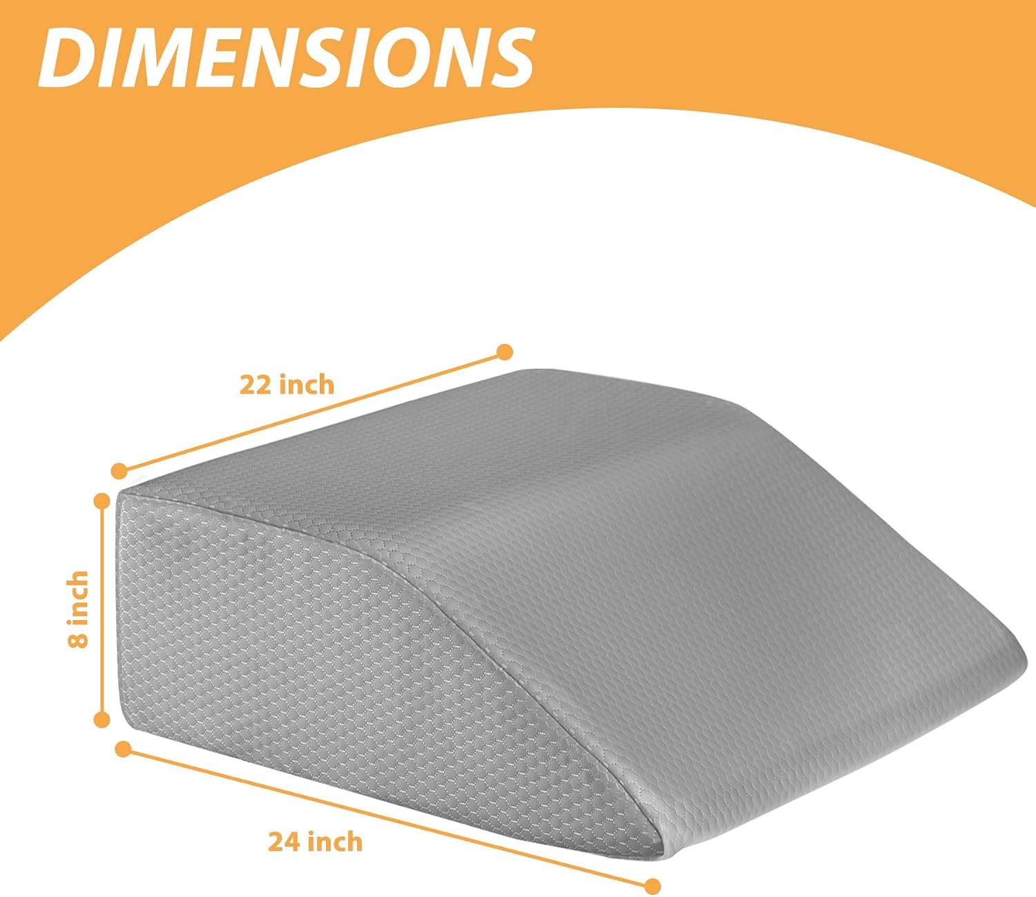 Bedluxe Leg Elevation Pillows, Leg Pillows for Sleeping, Cooling Gel Memory Foam Top, Wedge Pillow for Legs, Leg Wedges for Circulation…