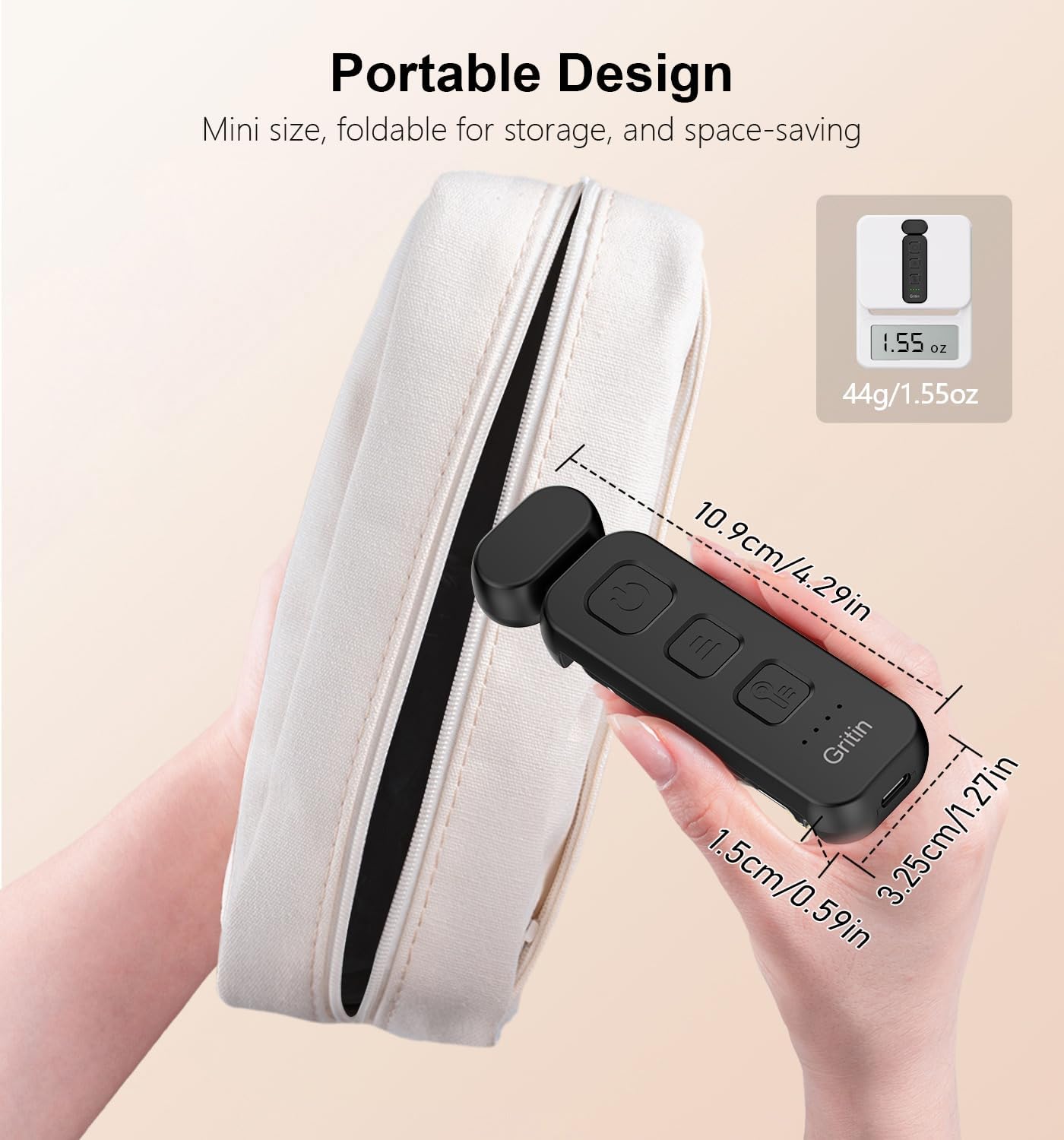 Gritin Reading Light, Book Light for Reading in Bed - Eye Caring 3 Colors, 5-Level Dimmable Brightness, Long Lasting, Compact Size…