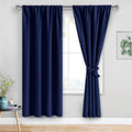 Jiuzhen Blackout Curtains for Bedroom– Thermal Insulated, Noise Reducing Room Darkening Rod Pocket Curtains for Living Room, Set of 2 Panels…