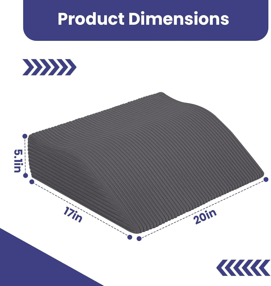 idee-home Recliner Leg Rest Cushion, Recliner Footrest Extender Pillow with Removable Corduroy Cover, Multi Purpose Ergonomic Foot Pillow…