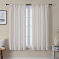 Gwine Light Filtering Curtains for Living Room 63 Inch Long, Thermal Insulated Window Treatment Black Out Curtains for Bedroom Decor with…