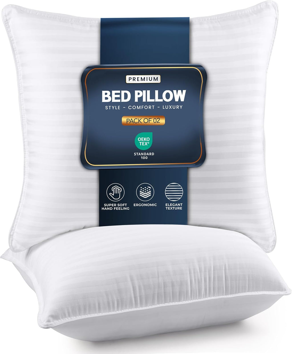 Utopiabedding Utopia Bedding Bed Pillows for Sleeping Euro Pillows 26x26 Size (White), Set of 2, Down Alternative Pillow for Sleeping, Cool…