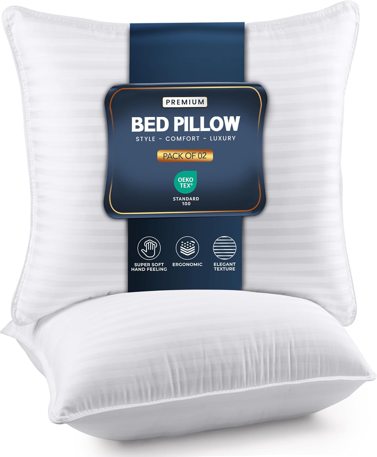 Utopiabedding Utopia Bedding Bed Pillows for Sleeping Euro Pillows 26x26 Size (White), Set of 2, Down Alternative Pillow for Sleeping, Cool…