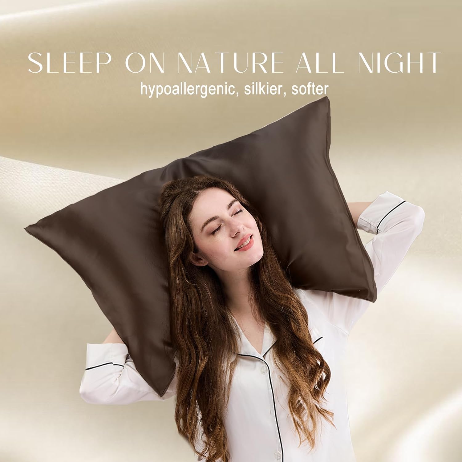Zimasilk 100% Pure Mulberry Silk Pillowcase for Hair and Skin everyday comfort, Soft and Smooth, Both Sides Grade 6A Silk,600 Thread…