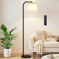 Ambimall Remote-Controlled Floor Lamp - Color Temperature Adjustable and Fully Dimmable, Standing Lamp for Living Room with Rotating…