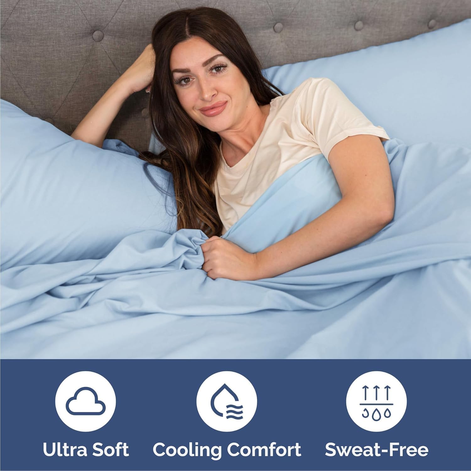 Cal King Size 4 Piece Sheet Set - Comfy Breathable & Cooling Sheets - Hotel Luxury Bed Sheets for Women & Men - Deep Pockets, Easy-Fit…
