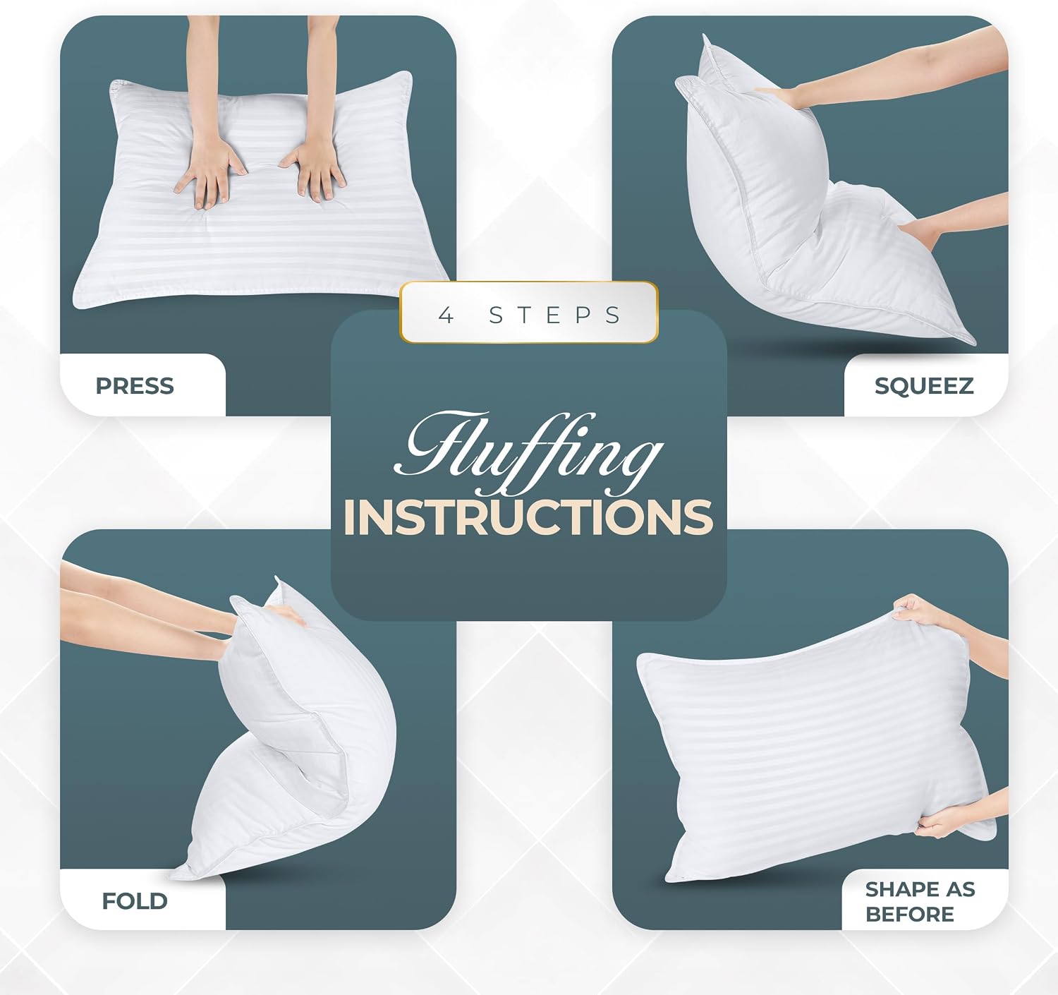 Utopiabedding Utopia Bedding Bed Pillows for Sleeping Euro Pillows 26x26 Size (White), Set of 2, Down Alternative Pillow for Sleeping, Cool…