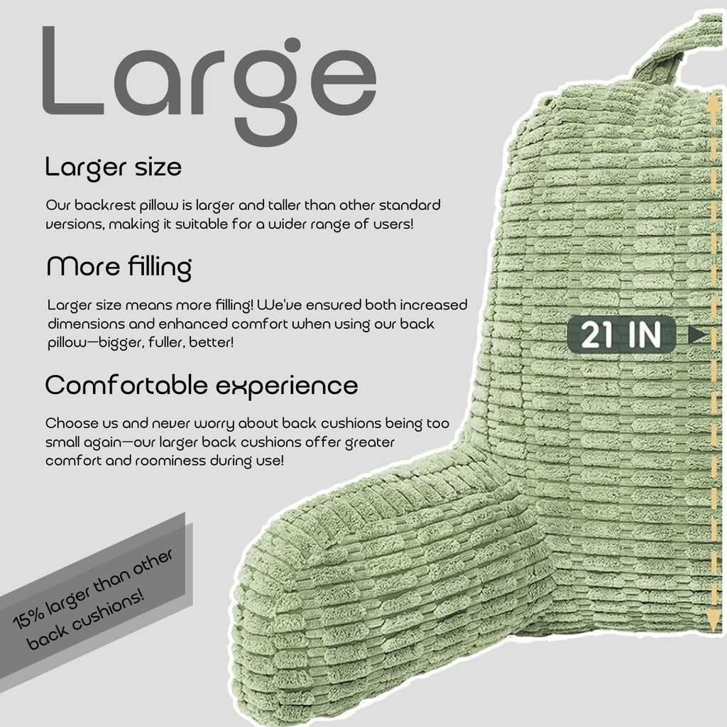 Reading Pillows for Sitting in Bed Adult, Back Rest Pillow for Sitting in Bed and Chair, Back Support Chair Pillow for Couch Support for…