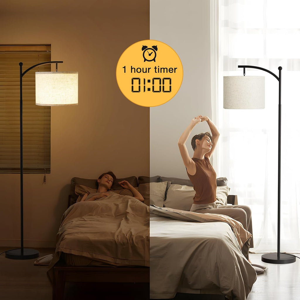 Ambimall 60" Floor Lamp with Remote Control and Stepless Dimmable Bulb, Colors Temperature & Brightness Adjustable, Modern Floor Lamps…