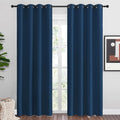 Nicetown Moroccan Blue Blackout Curtains 86" Long, 55" Wide, 2 Pieces for Office, Dining Room, Guest Room - Sound Reducing, Heat and Cold B…