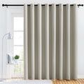 NICETOWN Lower Noise Room Divider Curtain Screen Partitions, Natural, 1 Panel, 84" Tall x 120" Wide, Blackout Sound Reducing Divider Room…